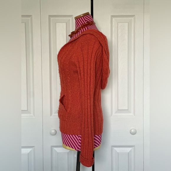 Orange Hooded Sweater - Picture 3 of 5
